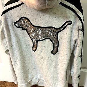 PINK 1/4 zip sweatshirt